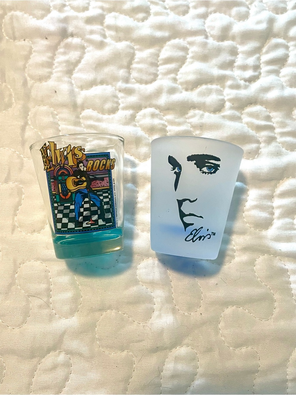 Set of 2 Elvis Presley Shot Glasses